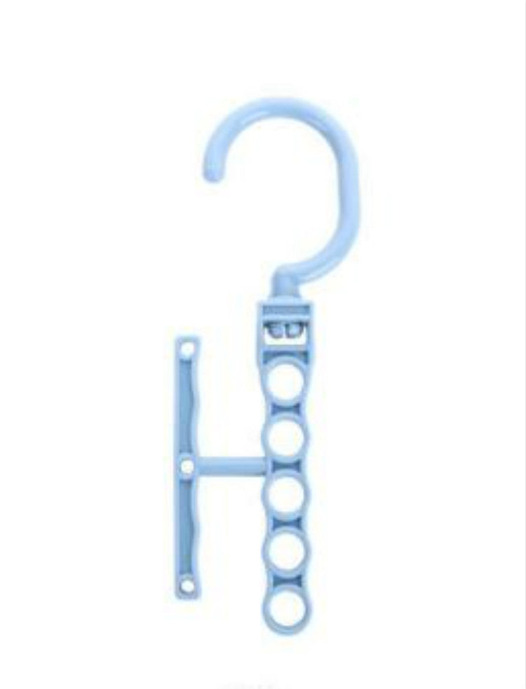 Plastic Drying Laundry Clothes Hanger Organizer Multilayer Windproof Holder Buckle Household Anti-Slip Hook Clip(Blue)