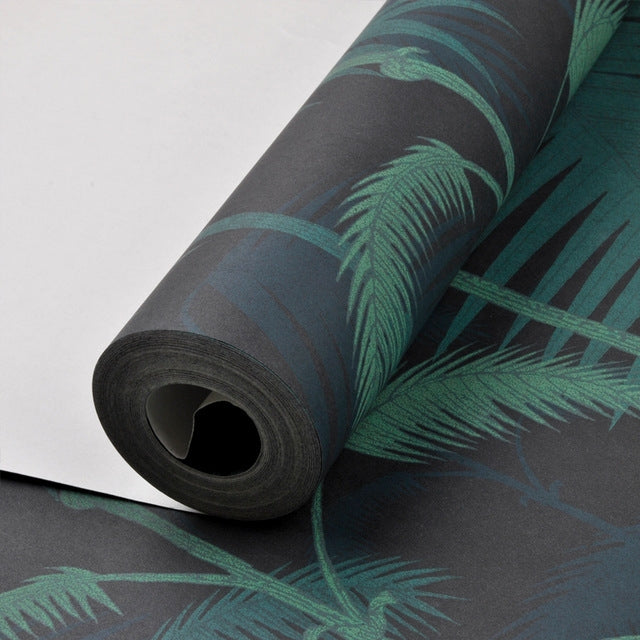 Palm Leaves Non-woven Wallpaper Wall Background Garden Plant Wallpaper