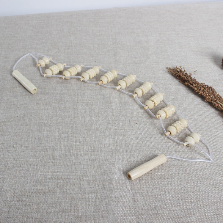 Wooden Multi-effect Roller Pull Back Massager Middle-aged And Elderly Massage Tool