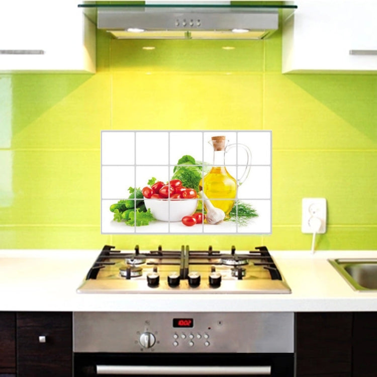 2PCS Vegetable Kitchen Stickers Oil-proof Stickers Antifouling Stickers Home Wall Stickers