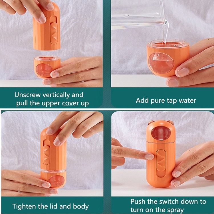 Mini Portable Moisturizer Facial Humidifier Disinfection Bottle Automatic Alcohol Sprayer