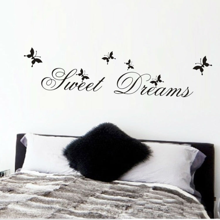 2 PCS Sweet Dreams Wall Stickers Bedroom DIY Home Decoration