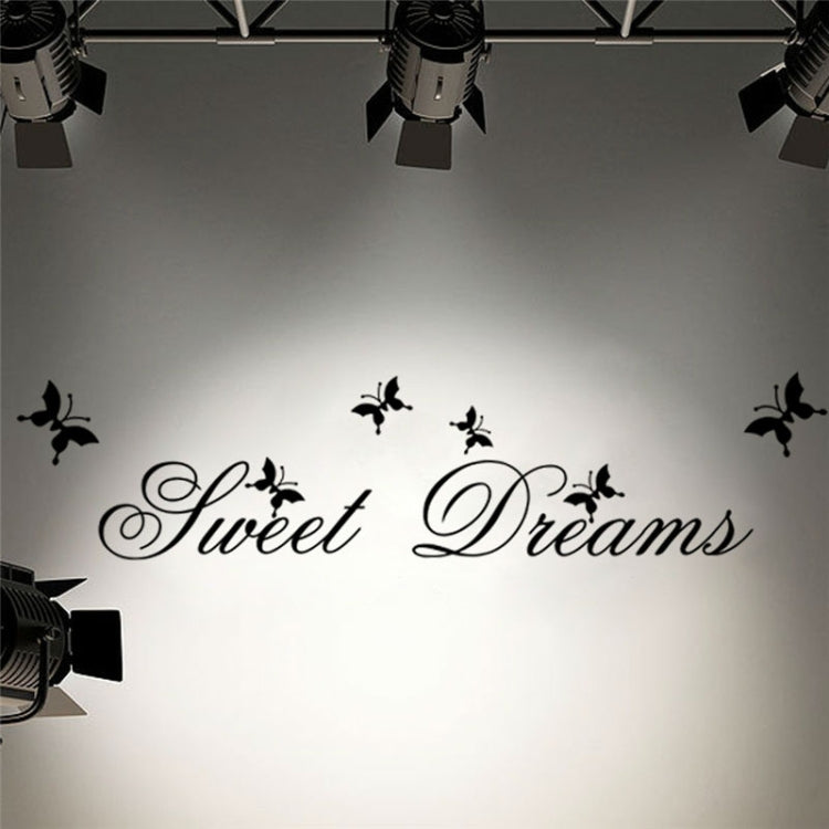 2 PCS Sweet Dreams Wall Stickers Bedroom DIY Home Decoration