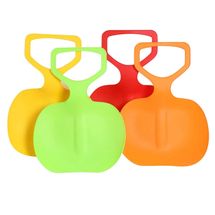 Thickened Plastic Snowboard Kids Sledge Winter Toboggan Outdoor Sport Skiing Board Toys, Random Color Delivery