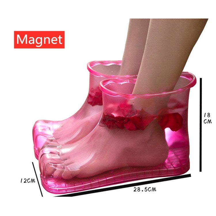 Magnet Portable Household Plastic High Tube Bubble Foot Shoes Bubble Bucket, Size:Height 18CM 45 Yards
