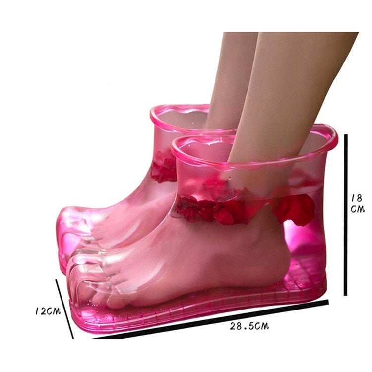 Non-Magnetic Portable Household Plastic High Tube Bubble Foot Shoes Bubble Bucket, Size:Height 18CM 45 Yards