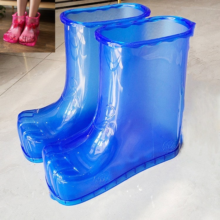 Non-Magnetic Portable Household Plastic High Tube Bubble Foot Shoes Bubble Bucket, Size:Height 28CM 45 Yards