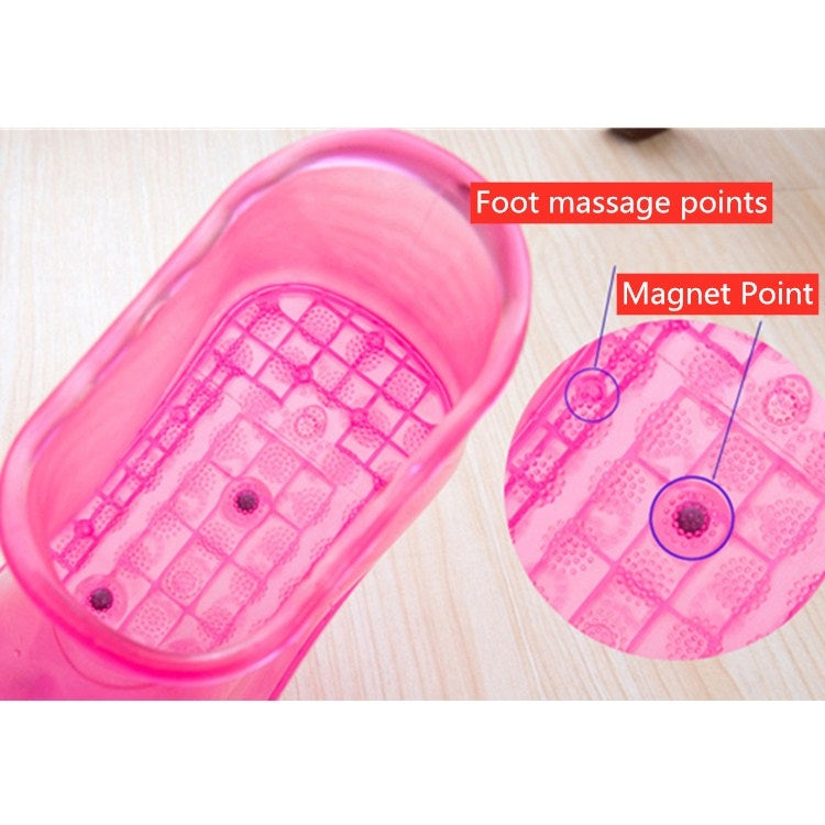 Non-Magnetic Portable Household Plastic High Tube Bubble Foot Shoes Bubble Bucket, Size:Height 28CM 45 Yards