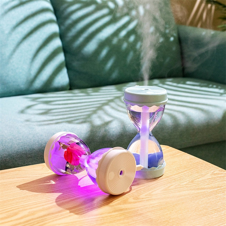 Hourglass Style Colorful Light Air Humidifier USB Car Home Automatic Alcohol Disinfection Spray Air Purifier