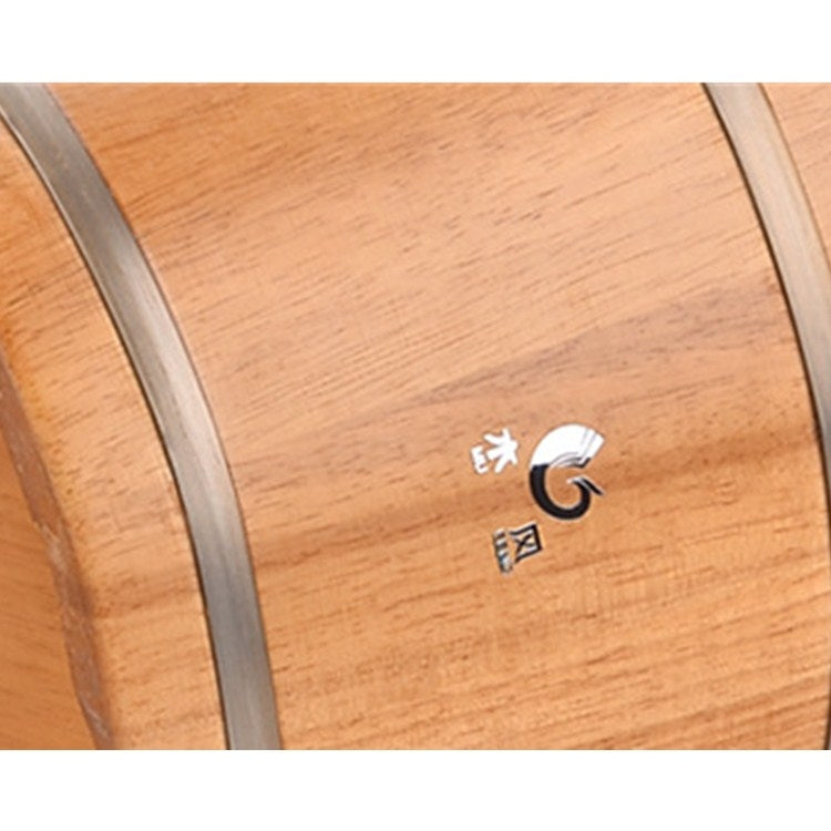 MUFENG 25cm High Uncovered Oak  Footbath Barrel