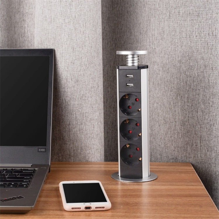 USB Desktop Office Kitchen Socket Hidden Desktop Socketï¼ŒEU Plug