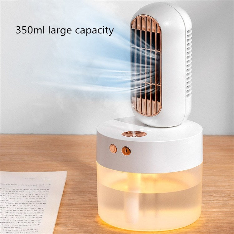 V8 Spray Fan USB Charging Shaking Head Desktop Table Fan Replenishing Fan