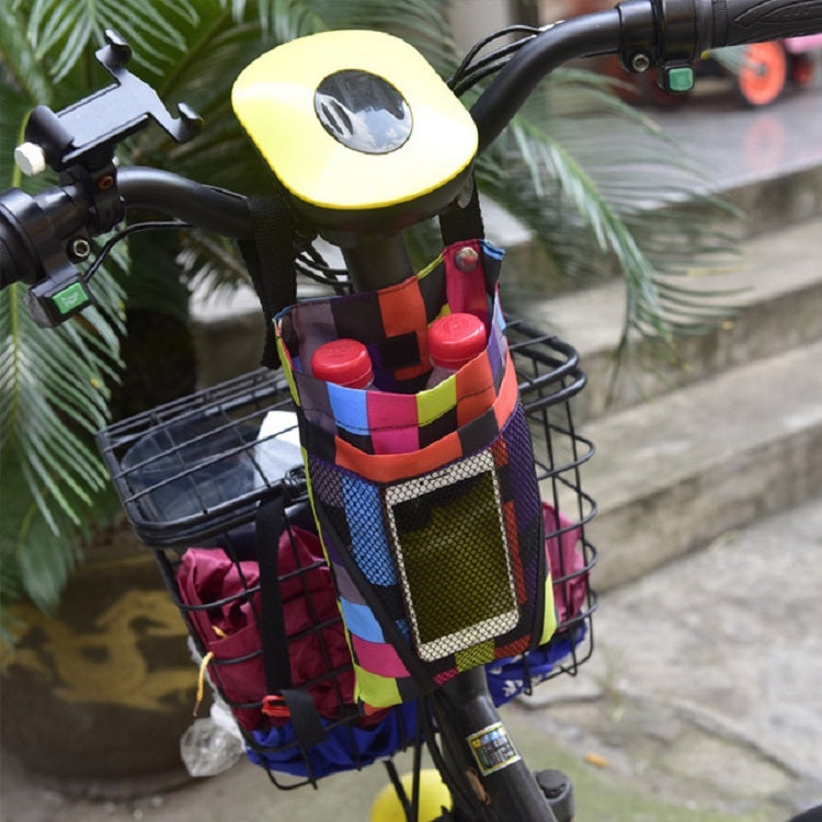 Electric Motorcycle Storage Bag Small Bicycle Front Handle Storage Bag, Color:Small Black
