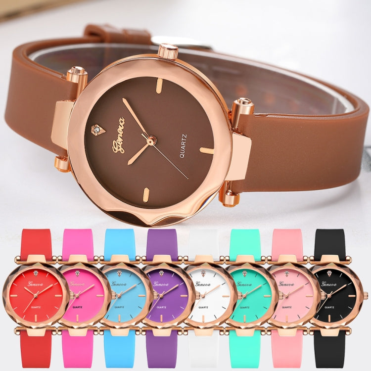 2 PCS Makaron Jelly Silicone Belt Watch for Women