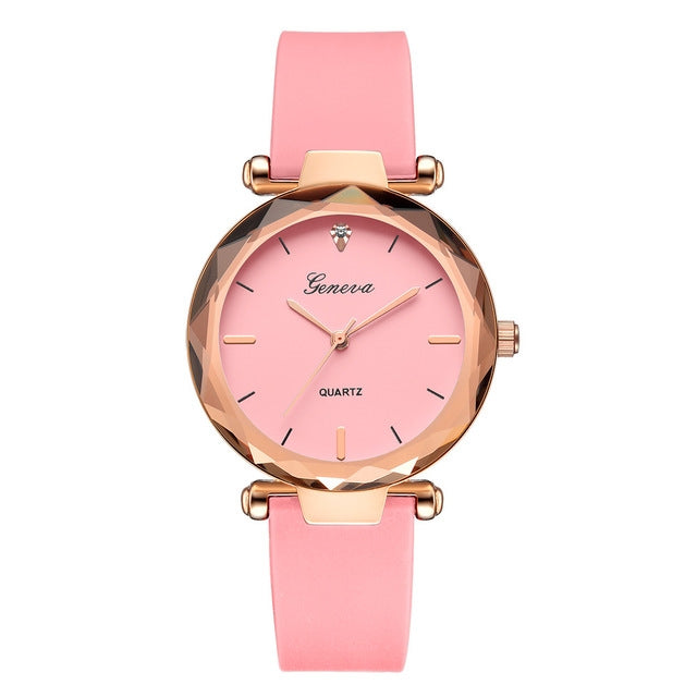 2 PCS Makaron Jelly Silicone Belt Watch for Women