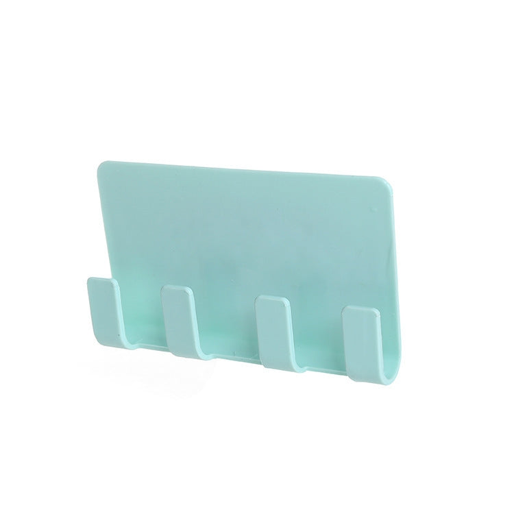 Practical Wall Sticking Phone Charging Holder Socket Strong Sticky Adhesive Sopport Rack Shelf With Hooks