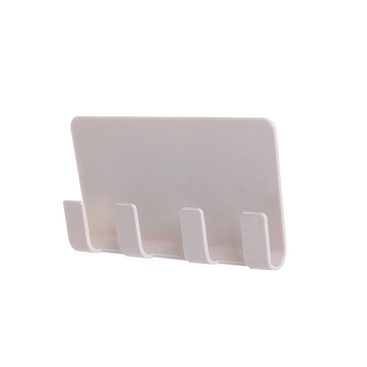 Practical Wall Sticking Phone Charging Holder Socket Strong Sticky Adhesive Sopport Rack Shelf With Hooks