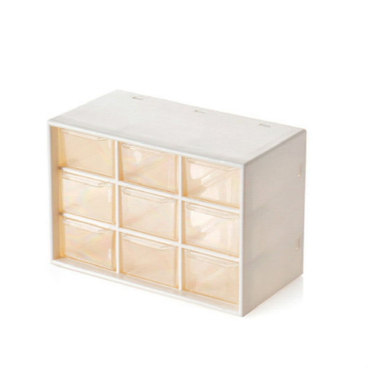 Nine Grid Transparent Drawer Jewelry Box