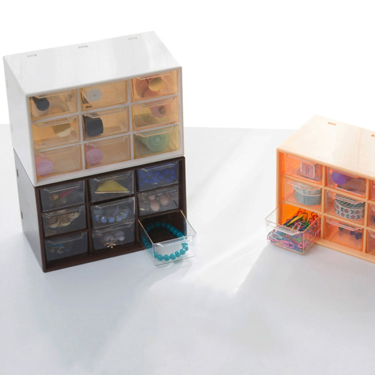 Nine Grid Transparent Drawer Jewelry Box