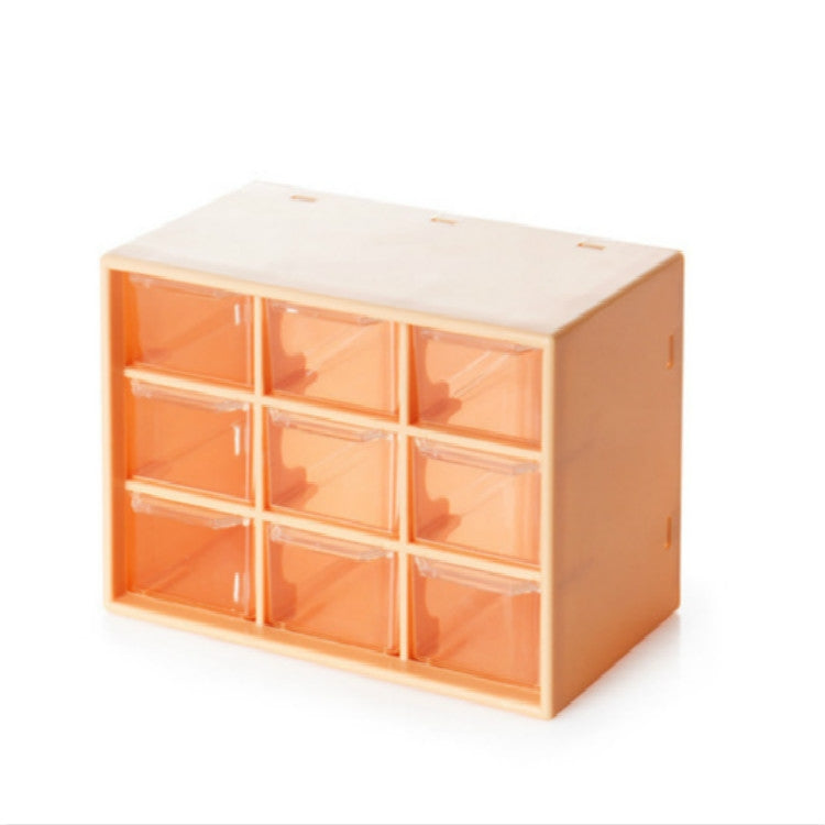 Nine Grid Transparent Drawer Jewelry Box