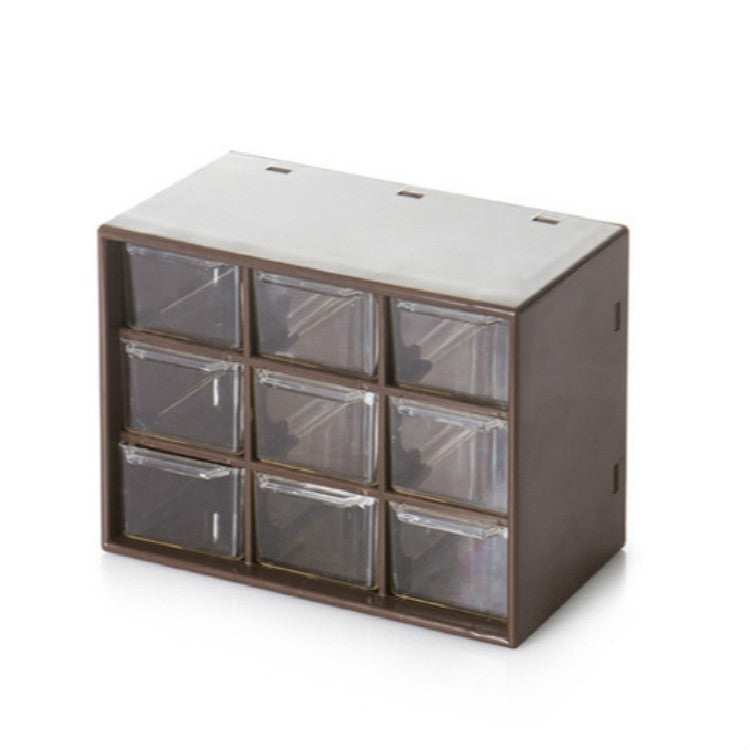 Nine Grid Transparent Drawer Jewelry Box