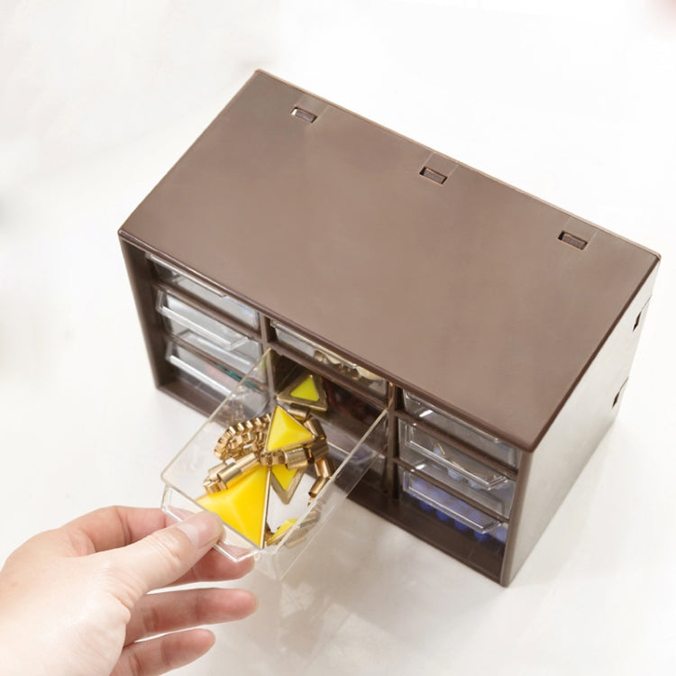 Nine Grid Transparent Drawer Jewelry Box