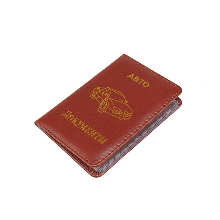 3 PCS Russian Driver License Holster Leather Case