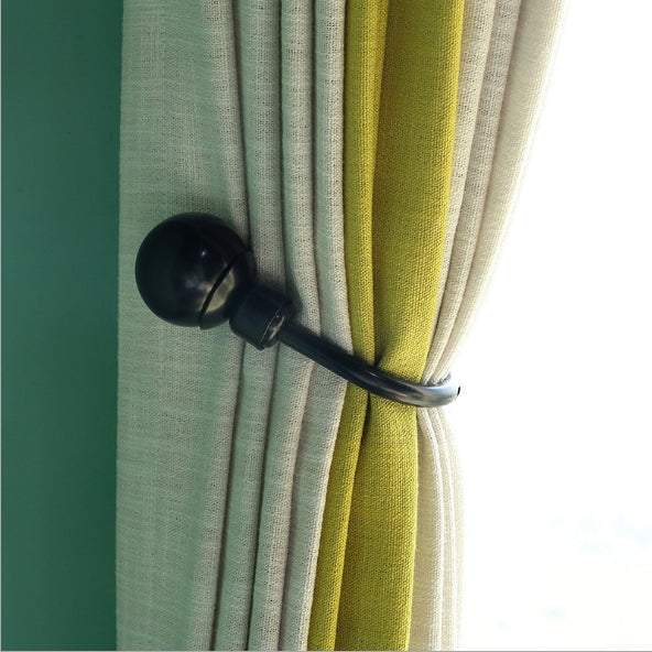 2 PCS Retro Style Hollow U shaped Curtain Metal  Wall Hooks