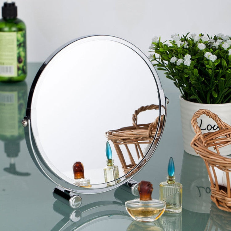 Desktop Double Sided Makeup Mirror Bathroom Home Office Desktop Decorative Mirror