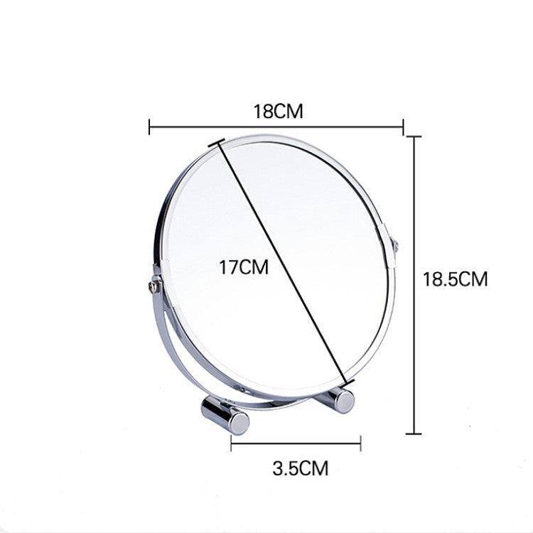 Desktop Double Sided Makeup Mirror Bathroom Home Office Desktop Decorative Mirror