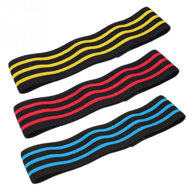 Three-color Stripe Yoga Belt Looped Latex Silk Non-slip Tension Band, Size:M