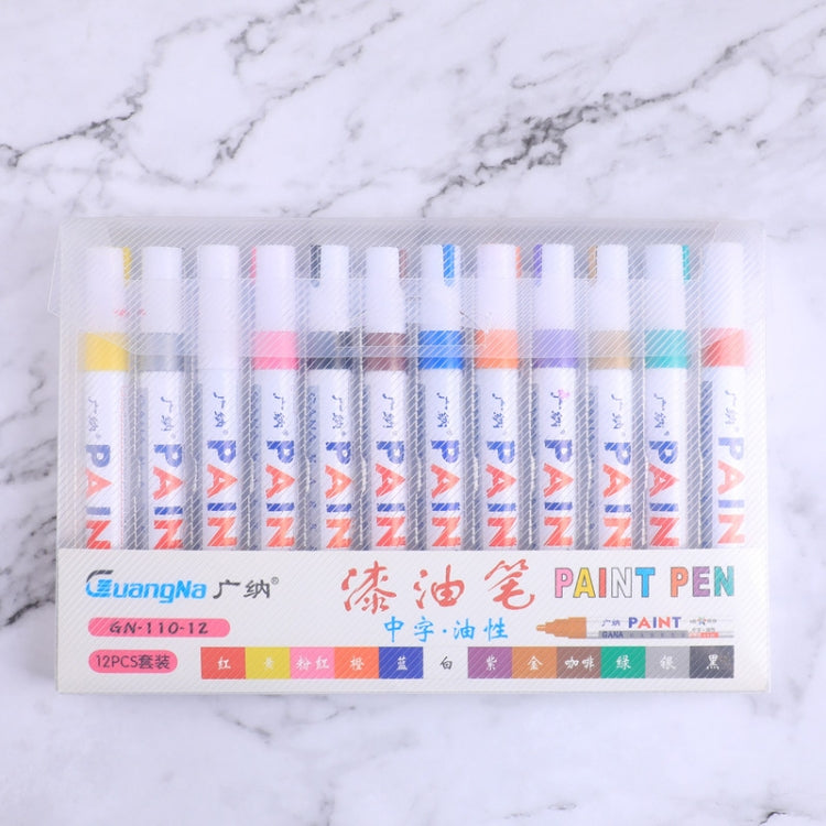 12 PCS Universal Creative Multifunctional Marking Pen Painting Pen Album DIY Graffiti Pen Marker Pen(12 colors)