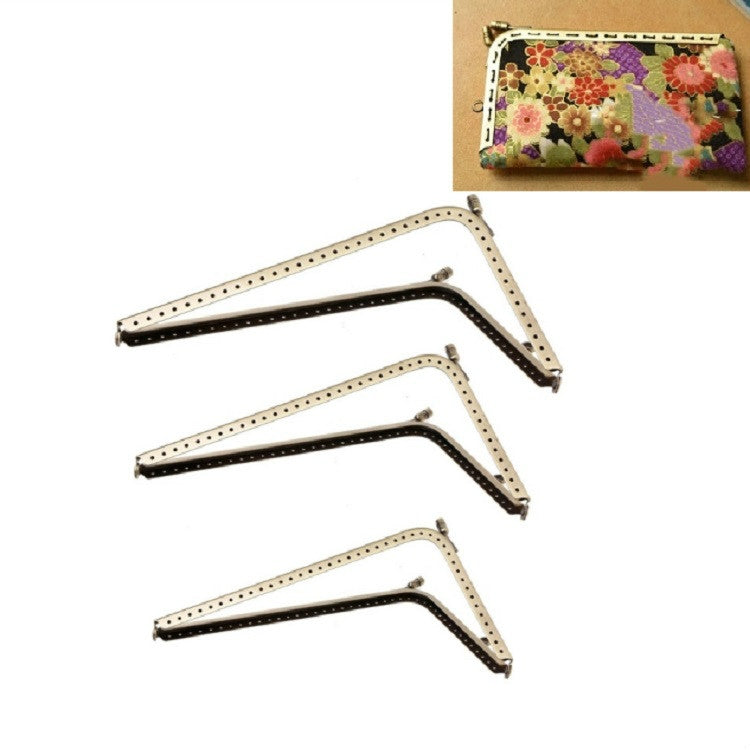 10 PCS Multi-size Smooth L-shaped Mouth Gold Female Bag Hardware Accessories, Size:18.5cm