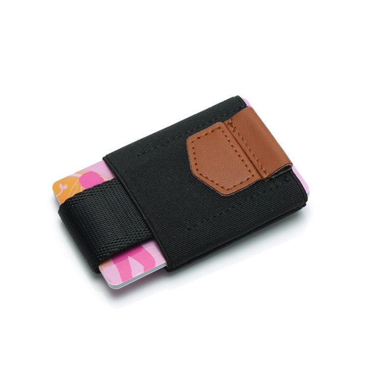 Elastic Card Holder Men and Women Leather Credit Card Holder