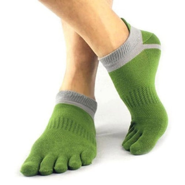 3 Pairs Men Socks Boys Cotton Finger Breathable Five-Toe Cotton Sock