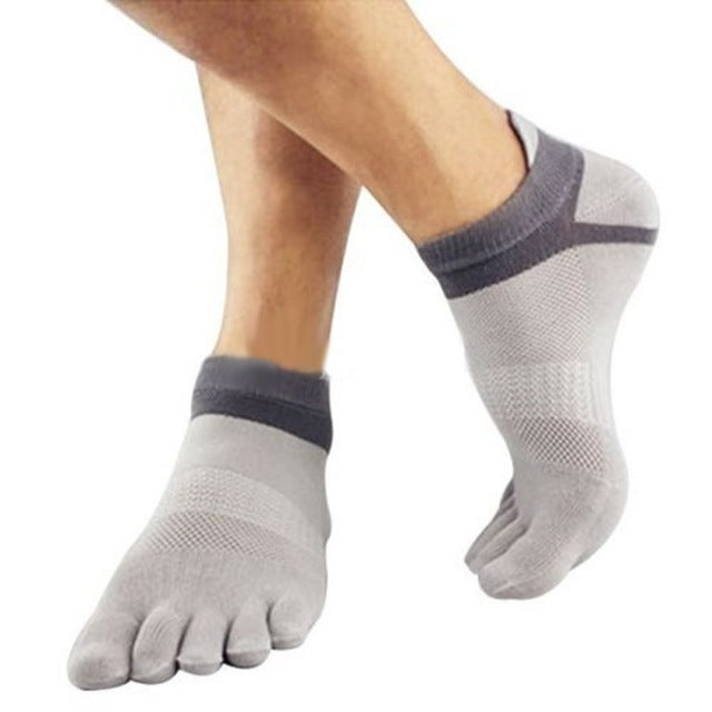 3 Pairs Men Socks Boys Cotton Finger Breathable Five-Toe Cotton Sock