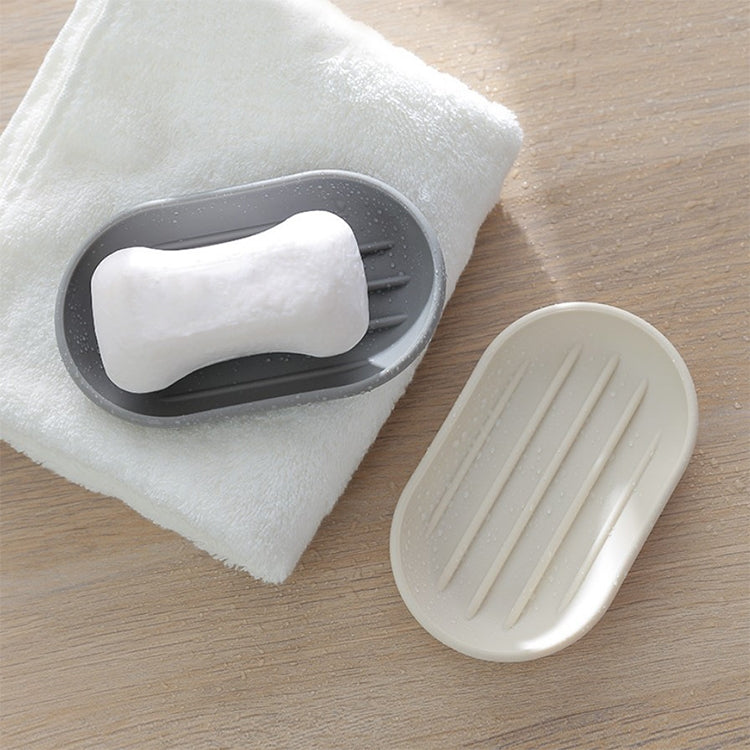 2 PCS Simple Style Soap Box Light Color Soap Dish Case(Gray)