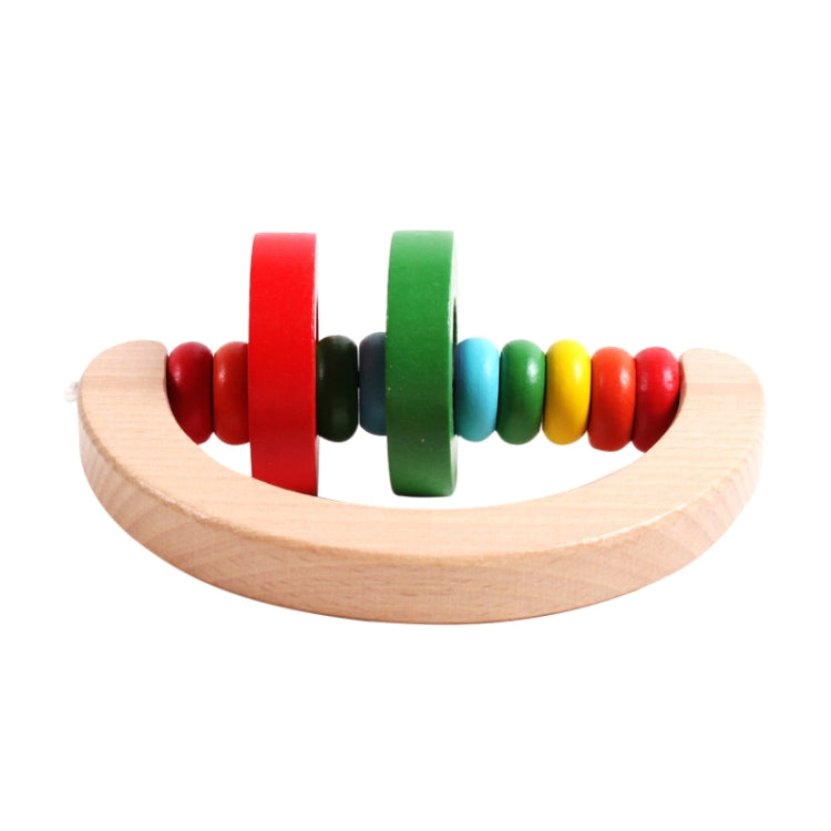 Baby Wooden Rattle Bell Toys Infant Handbell Rattles Kids Musical Instrument Educational Toy Funny Newborns Handle Bells Toys