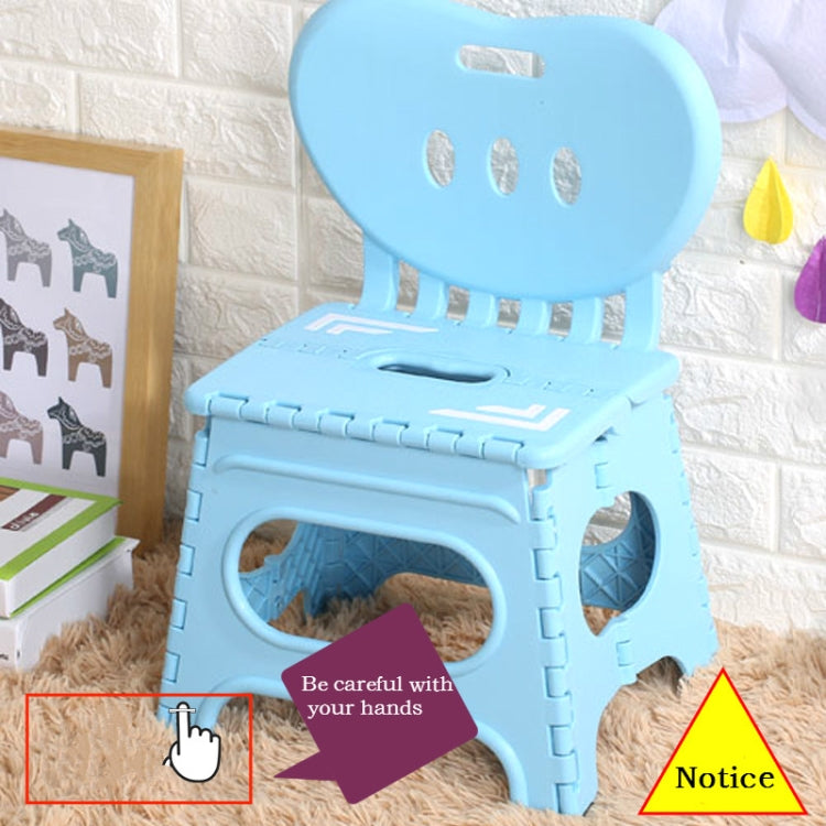 Multifunctional Folding Stool Plastic Backrest Portable Home Chair Creative Kindergarten Small Stool