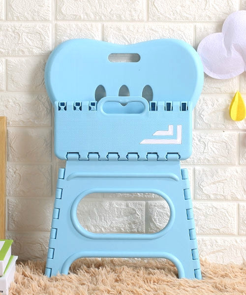 Multifunctional Folding Stool Plastic Backrest Portable Home Chair Creative Kindergarten Small Stool