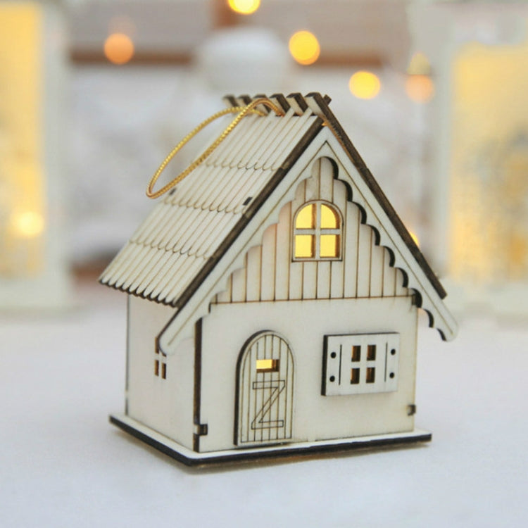 Christmas LED Luminous Cabins Pendant Table Cabins Pendant Ornaments Christmas Decoration
