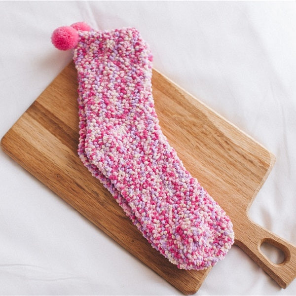 3 Pairs Christmas Women Fluffy Socks Warm Winter Cosy Lounge Socks