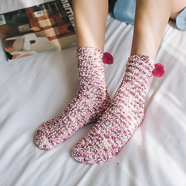 3 Pairs Christmas Women Fluffy Socks Warm Winter Cosy Lounge Socks
