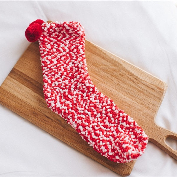 3 Pairs Christmas Women Fluffy Socks Warm Winter Cosy Lounge Socks