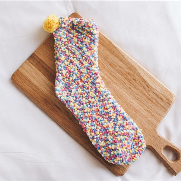 3 Pairs Christmas Women Fluffy Socks Warm Winter Cosy Lounge Socks