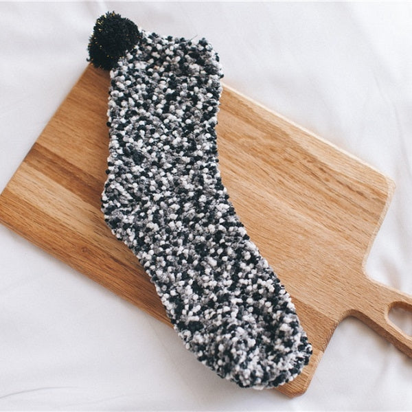 3 Pairs Christmas Women Fluffy Socks Warm Winter Cosy Lounge Socks