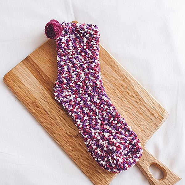 3 Pairs Christmas Women Fluffy Socks Warm Winter Cosy Lounge Socks