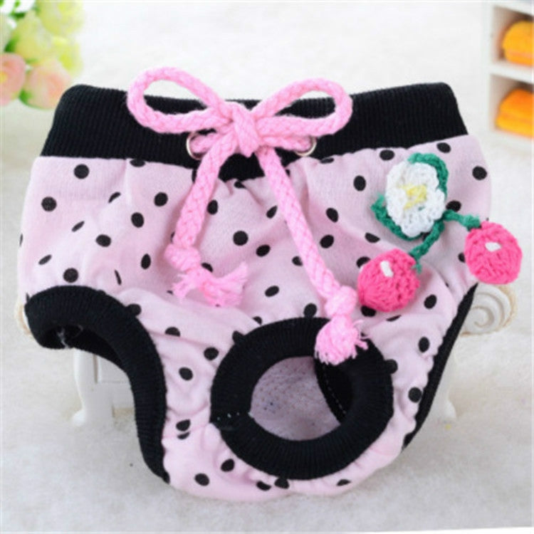 Cute Cotton Light and Breathable Pet Physiological Underwear, Size:S