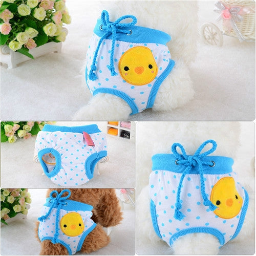Cute Cotton Light and Breathable Pet Physiological Underwear, Size:S