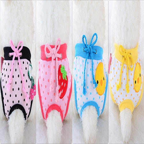 Cute Cotton Light and Breathable Pet Physiological Underwear, Size:M